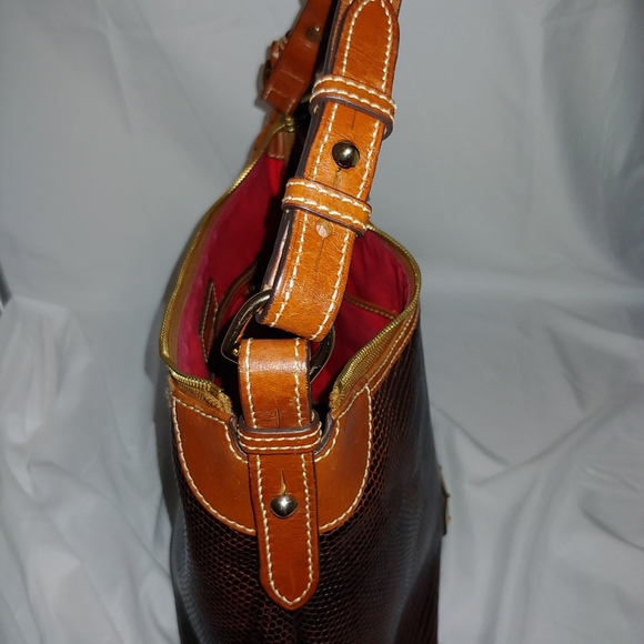 💜 Dooney & Bourke Lizard Embossed Hobo - Picture 11 of 16